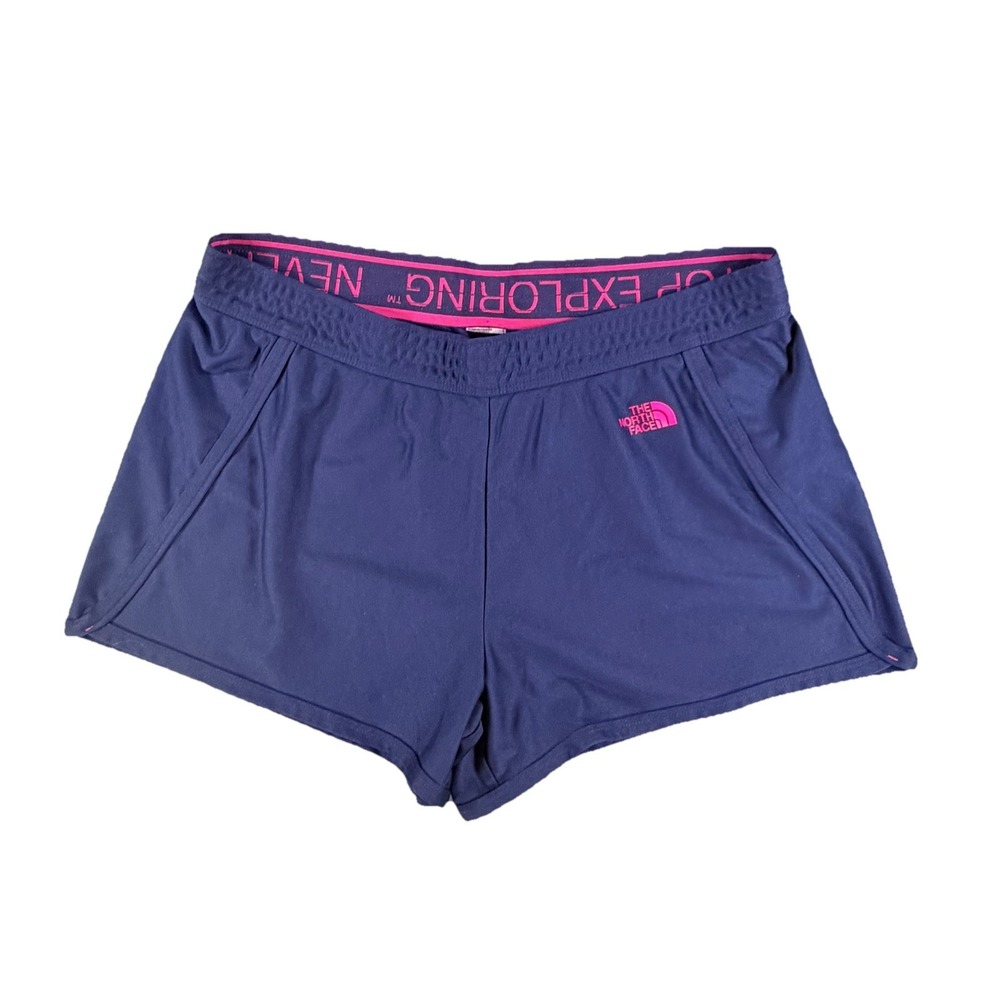 The North Face Womens L Never Stop Exploring Short Sporty Outdoor Gorpcore Navy